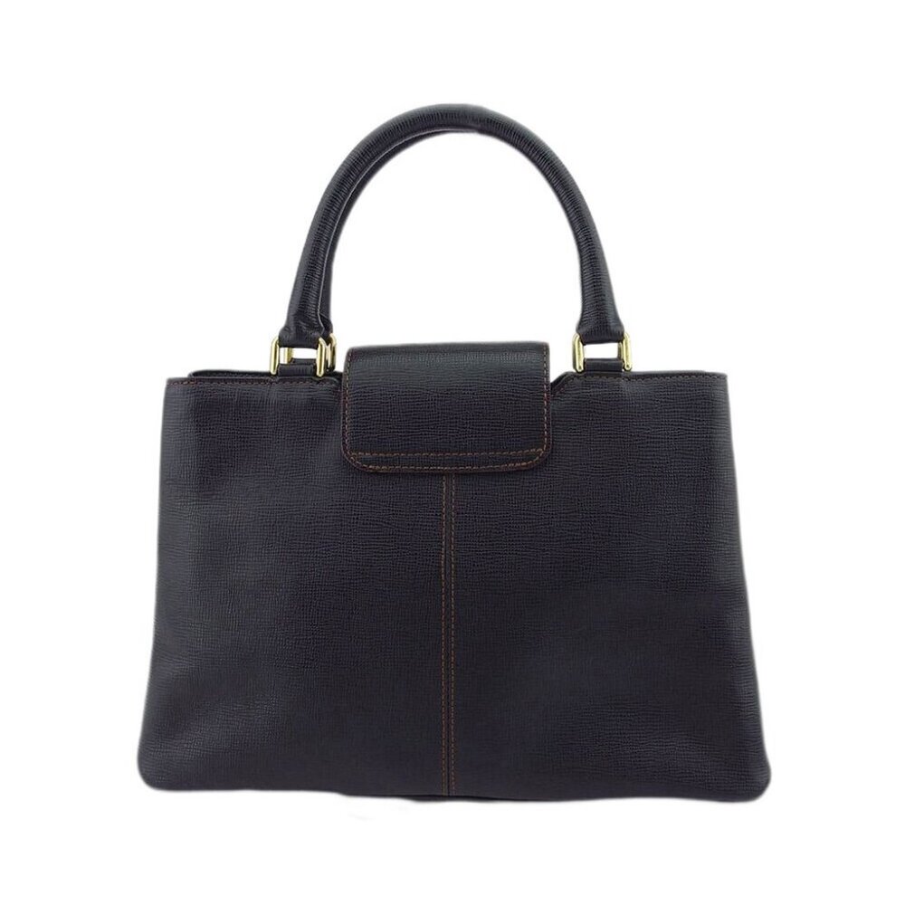 Mila Schon Handbag Leather Authentic Used C4505